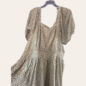 Puff Sleeve Waist-Defined Floral Mini Dress